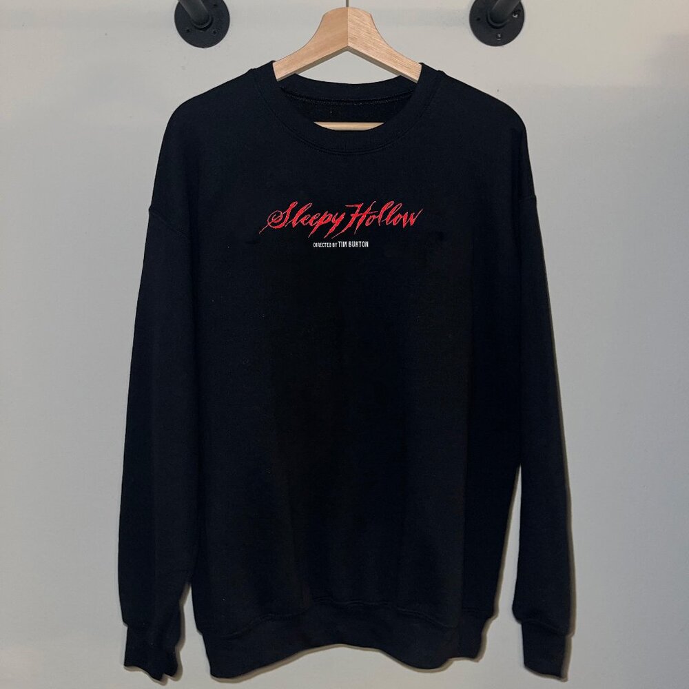 Black Red Sleepy Hollow Depp Tim Burton Movie Film Crewneck Sweatshirt